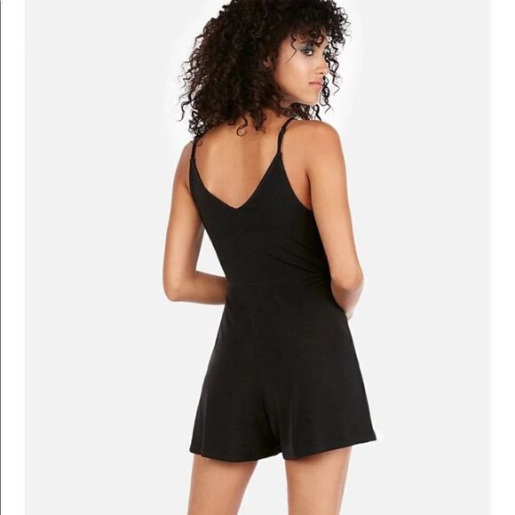 2/XS/S express wrap skort romper black jumpsuit dressy nwt - Picture 6 of 7